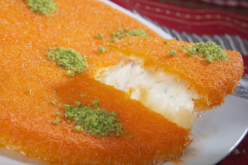 كنافة على الفحم